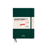 Wochenkalender 2025 & Notizbuch A5 dotted | Forest Green