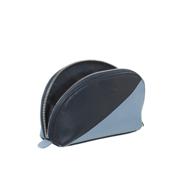 Kosmetiktasche S | Marine & Silber – Vorbestellung