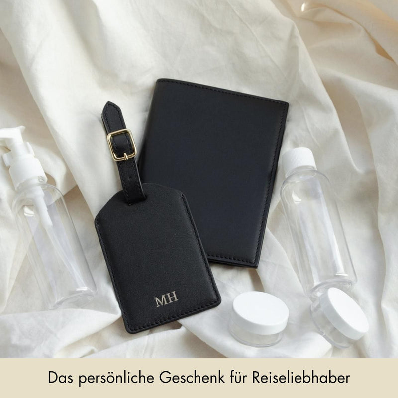 Reisepass-Hülle | Schwarz von MERSOR Studio | Geschenke bei MERSOR