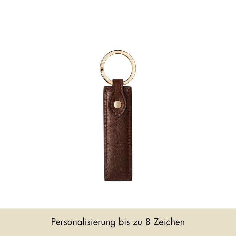 Schlüsselanhänger Classic | Braun & Gold - Individueller Schlüsselanhänger aus Leder - Braun & Gold | MERSOR