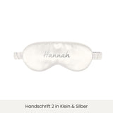 Schlafmaske mit Personalisierung | Ivory