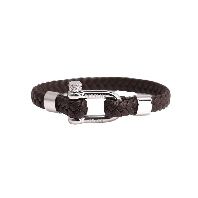 Nautical Herren Lederarmband | Braun