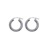 Chunky Hoop Ohrringe | Silber von Sister | MERSOR