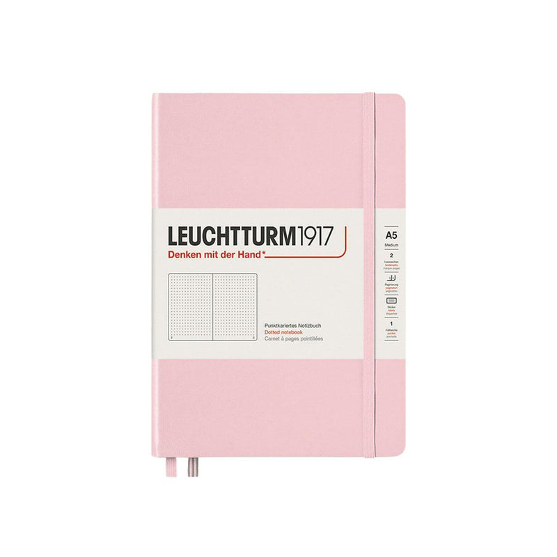 Dotted Notizbuch in Rosa mit Namen von Leuchtturm bei MERSOR als Geschenk